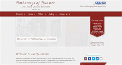 Desktop Screenshot of hathawaysofdunster.com
