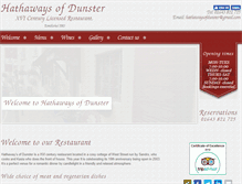 Tablet Screenshot of hathawaysofdunster.com